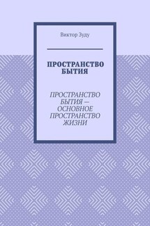 Пространство бытия. Пространство бытия – основное пространство жизни