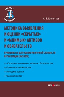 Методика выявления и оценки «скрытых» и «мнимых» активов и обязательств. Применяется для оценки рыночной стоимости организации (бизнеса)