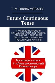 Future Continuous Tense. Употребление времени, сигнальные слова, построение, отличие от Future Simple Tense, правила, шпаргалки-тренажеры, упражнения