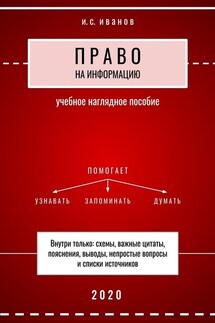 Право на информацию. Учебное наглядное пособие