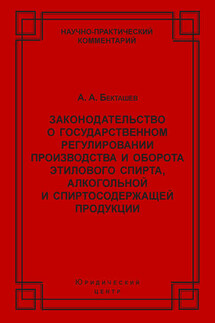 Законодательство о государственном регулировании производства и оборота этилового спирта, алкогольной и спиртосодержащей продукции