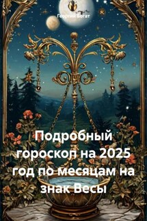 Подробный гороскоп на 2025 год по месяцам на знак Весы